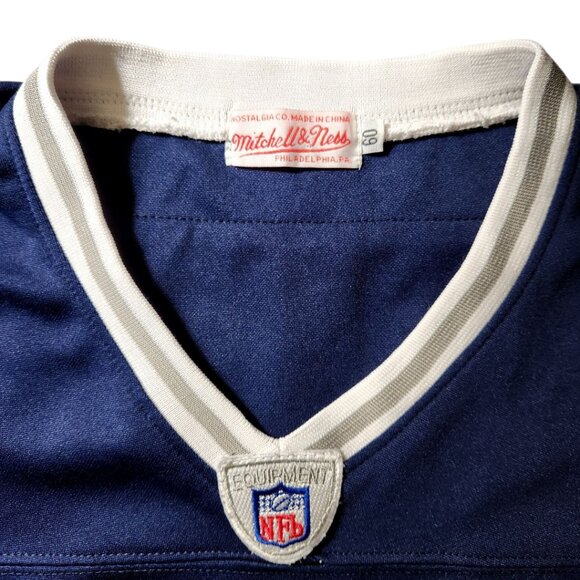 Roger Staubach Cowboys Mitchell & Ness Throwback Authentics Jersey Size 60 Blue - Picture 7 of 9